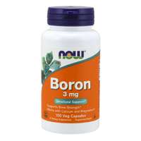 NOW® Foods NOW Boron (bór), 3 mg, 100 kapszula