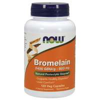 NOW® Foods NOW Bromelain, 500 mg, 120 növényi kapszulában