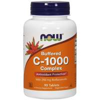 NOW® Foods NOW pufferolt C-1000 vitamin komplex 250mg bioflavonoiddal, PH semleges C-vitaminnal, 90 tabletta