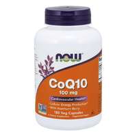 NOW® Foods NOW CoQ10 (Q10 koenzim) + galagonya, 100 mg, 180 növényi kapszula