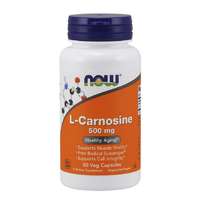 NOW® Foods NOW L-karnozin, 500 mg, 50 növényi kapszulában