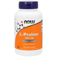 NOW® Foods NOW L-Prolin, 500 mg, 120 növényi kapszula