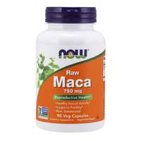 NOW® Foods NOW Maca (perui zsázsa koncentrátum 6: 1 RAW), 750 mg, 90 növényi kapszulában