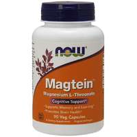 NOW® Foods NOW Magtein Magnézium (magnézium-L-treonát), 90 gyógynövényes kapszula