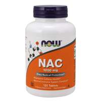 NOW® Foods NOW NAC (N-acetil-L-cisztein) 1000 mg, 120 tabletta