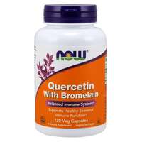 NOW® Foods NOW Quercetin & Bromelain, Quercetin, 120 növényi kapszulában