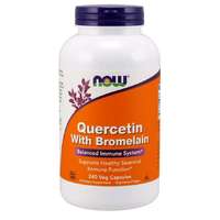 NOW® Foods NOW Quercetin with Bromelain, Kvercetin, 240 növényi kapszulában