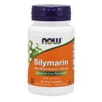 NOW® Foods NOW Silymarin, Máriatöviskivonat kurkumával, 150 mg, 60 gyógynövény kapszula