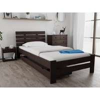  PARIS magasított ágy 80x200 cm, diófa Ágyrács: Ágyrács nélkül, Matrac: Deluxe 10 cm matrac