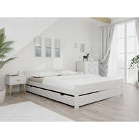  IKAROS DOUBLE ágy 140 x 200 cm, fehér Ágyrács: Ágyrács nélkül, Matrac: Matrac nélkül