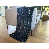  KARÁCSONYI KALAP sötétzöld karácsonyi mikroplüss takaró Méret: 200 x 220 cm