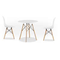  OSLO fehér asztal étkezőgarnitúra 1 + 2 YORK OSAKA szék