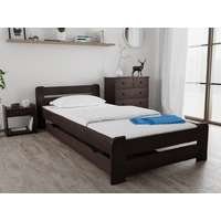  Laura ágy 90x200 cm, diófa Ágyrács: Ágyrács nélkül, Matrac: Deluxe 10 cm matrac