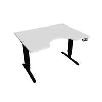  Hobis Motion Ergo elektromosan állítható magasságú íróasztal - 3M szegmensű, memória vezérléssel Szélesség: 120 cm, Szerkezet színe: fekete RAL 9005, Asztallap színe: fehér
