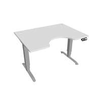  Hobis Motion Ergo elektromosan állítható magasságú íróasztal - 3M szegmensű, memória vezérléssel Szélesség: 120 cm, Szerkezet színe: szürke RAL 9006, Asztallap színe: fehér