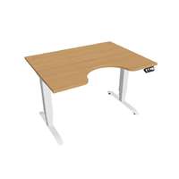  Hobis Motion Ergo elektromosan állítható magasságú íróasztal - 3M szegmensű, memória vezérléssel Szélesség: 120 cm, Szerkezet színe: fehér RAL 9016, Asztallap színe: bükkfa