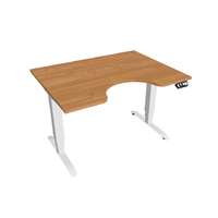  Hobis Motion Ergo elektromosan állítható magasságú íróasztal - 3M szegmensű, memória vezérléssel Szélesség: 120 cm, Szerkezet színe: fehér RAL 9016, Asztallap színe: égerfa