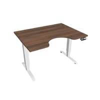  Hobis Motion Ergo elektromosan állítható magasságú íróasztal - 3M szegmensű, memória vezérléssel Szélesség: 120 cm, Szerkezet színe: fehér RAL 9016, Asztallap színe: diófa