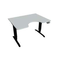  Hobis Motion Ergo elektromosan állítható magasságú íróasztal - 3M szegmensű, memória vezérléssel Szélesség: 120 cm, Szerkezet színe: fekete RAL 9005, Asztallap színe: szürke