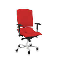  Asana Steel Standard ergonomikus irodai szék Kárpit színe: ECO-bőr Piros 582, Kartámla: kartámla nélküli
