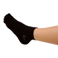  SISSEL® Pilates Socks Bamboo csúszásgátló ötujjas zokni Szín: fekete, Méret: L/XL (40-45)