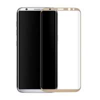 Temp-glass465 Samsung Galaxy S8 Active Arany Karcálló, ütésálló kijelzővédő üvegfólia, 9H tempered glass, törlőkendővel