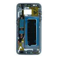  tel-szalk-02094 Samsung Galaxy S7 szürke előlap lcd keret, burkolati elem