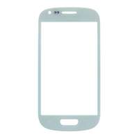  tel-szalk-02550 Samsung Galaxy S3 Mini i8190 üveg előlap - kijelző részegység nem-touch fehér szervizalkatrész (Oleafobic Layer, olajtaszító réteg nélkül)