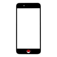  tel-szalk-02650 Üveg előlap, kerettel - LCD kijelző részegység nem-touch Apple iPhone 7 Plus fekete OEM(Cold Press)