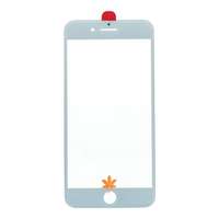  tel-szalk-02676 Apple iPhone 8 Plus üveg előlap - kijelző részegység nem-touch fehér szervizalkatrész