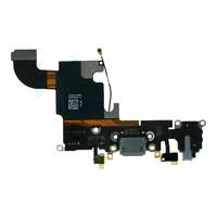  tel-szalk-004069 Apple iPhone 6S töltőcsatlakozó port, flexibilis kábel / töltő csatlakozó flex sötét szürke