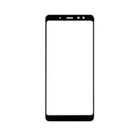  tel-szalk-006833 Samsung Galaxy A8 Plus (2018) üveg előlap - kijelző részegység nem-touch fekete szervizalkatrész