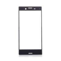  tel-szalk-010039 Sony Xperia X Compact üveg előlap - kijelző részegység nem-touch fekete szervizalkatrész