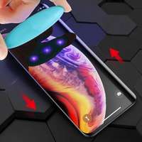  Temp-glass063152 Apple iPhone X / XS teljes lefedettséget biztosító karcálló,ütésálló kijelzővédő üvegfólia UV ragasztóval, UV lámpával , tempered glass, törlőkendővel,fólia Apple iPhone X / XS UV tempered