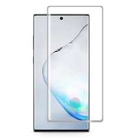  Temp-glass065385 Samsung Galaxy Note 10 átlátszó 3D-teljes (teljes felület ragasztó) lefedettséget biztosító Karcálló, ütésálló kijelzővédő üvegfólia, 9H tempered glass, törlőkendővel