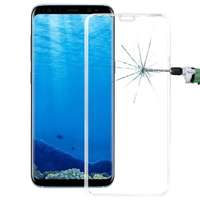  Temp-glass631052 Samsung Galaxy S8 G950 átlátszó 3D-teljes lefedettséget biztosító Karcálló, ütésálló kijelzővédő üvegfólia, 9H tempered glass, törlőkendővel