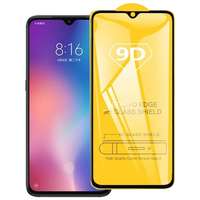  Temp-glass631501 Xiaomi Mi 9 teljes lefedettséget biztosító Karcálló, ütésálló kijelzővédő üvegfólia kerettel, tempered glass, törlőkendővel