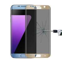  Temp-glass631651 Samsung Galaxy S7 Edge arany teljes 3D lefedettséget biztosító betekintésvédelemmel ellátott karcálló,ütésálló kijelzővédő üvegfólia, 9H tempered glass, törlőkendővel (Betekintésgátló)