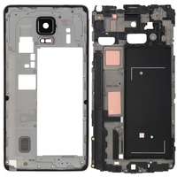  tel-szalk-018229 Samsung Galaxy Note 4 N910V teljes burkolat (előlap, középső keret, hátlap) fekete