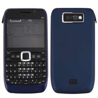  tel-szalk-018239 Nokia E63 teljes burkolat (előlap, középső keret, hátlap) sötétkék