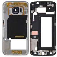  tel-szalk-018263 Samsung Galaxy S6 edge G925 teljes burkolat (előlap, hátlap) matt fekete
