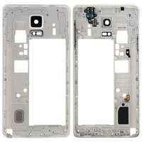  tel-szalk-018285 Samsung Galaxy Note 4 N910F középső keret és hátlapi kamera lencse fehér