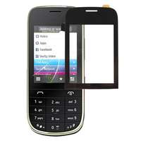  tel-szalk-154433 Nokia Asha 202 fekete Érintőpanel -kijelző nélkül -digitizer