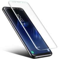  Temp-glass6312664 Samsung Galaxy S9 Plus fekete 3D-teljes (körbe ragasztó) lefedettséget biztosító Karcálló, ütésálló kijelzővédő üvegfólia, 9H tempered glass, törlőkendővel