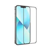  Temp-glass631273793 Apple Iphone 13 Pro Max teljes lefedettséget biztosító karcálló, ütésálló kijelzővédő üvegfólia Alumínium kerettel, tempered glass, törlőkendővel