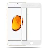  Temp-glass232 Apple iPhone 7 Plus / 8 Plus fehér teljes lefedettséget biztosító Karcálló, ütésálló kijelzővédő üvegfólia, 9H tempered glass, törlőkendővel
