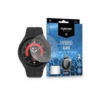 MyScreen LA-2285 Samsung Galaxy Watch 5 Pro rugalmas, hibrid üveg - Myscreen protector Hybrid Glass átlátszó 8H ujjlenyomat-érzékelő biztos, 2db-os csomag