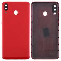  tel-szalk-19296915070 Samsung Galaxy M20 / SM-M205 hátlapi ház lemez kamera lencsével Piros