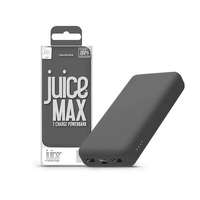 Juice JU194945 Juice ECO MAX Power Bank, 2 x USB-A, USB Type-C, Micro USB, 22.5W, 20000 mAh, szürke