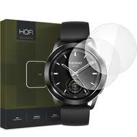 HOFI FNS0266 Xiaomi Watch S3 HOFI Glass Pro+ üveg képernyővédő fólia, 2 db-os csomag, átlátszó